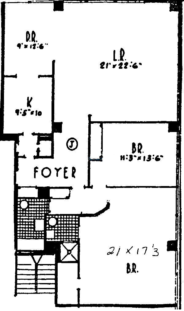 860 N Lake Shore Drive Floorplan - J Tier