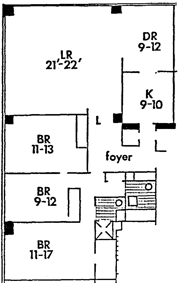 860 N Lake Shore Drive Floorplan - L Tier