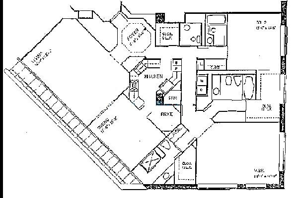 950 N Michigan Floorplan - A Tier*