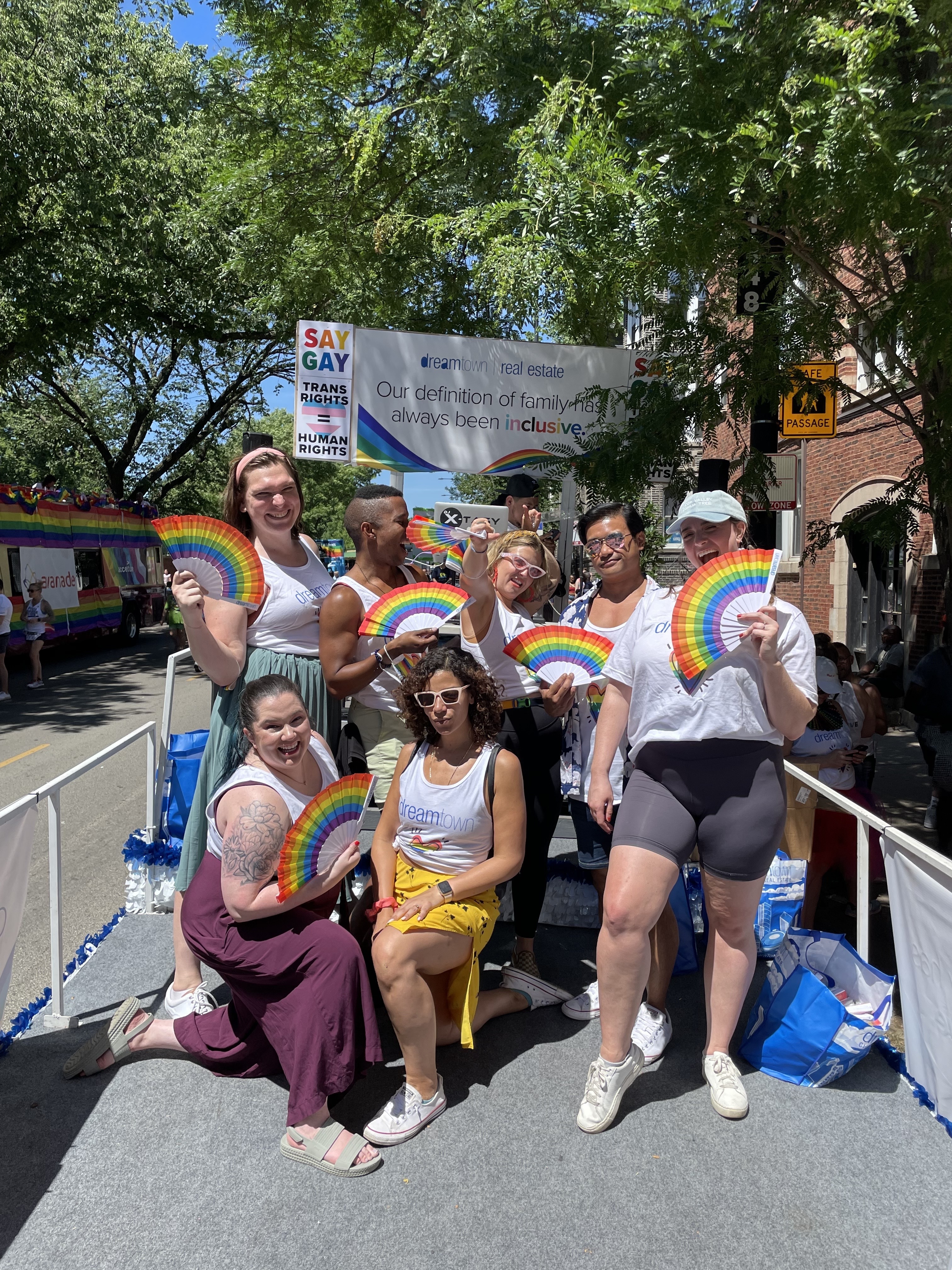 Dream Town employees at Pride Parade